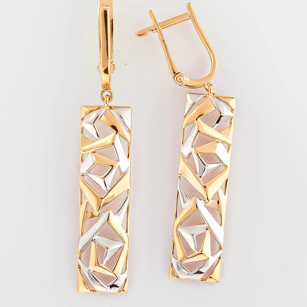 Серьги из красного золота 585 пробы