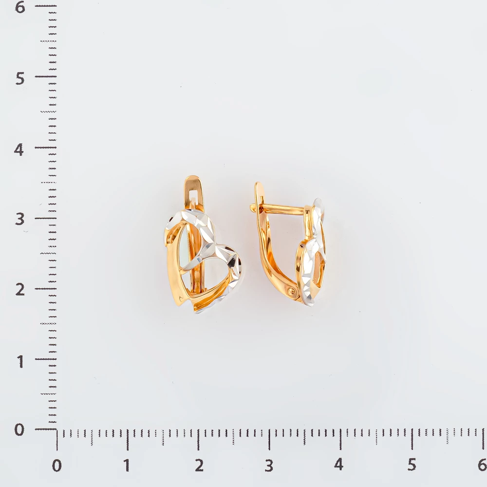 Серьги из красного золота 585 пробы