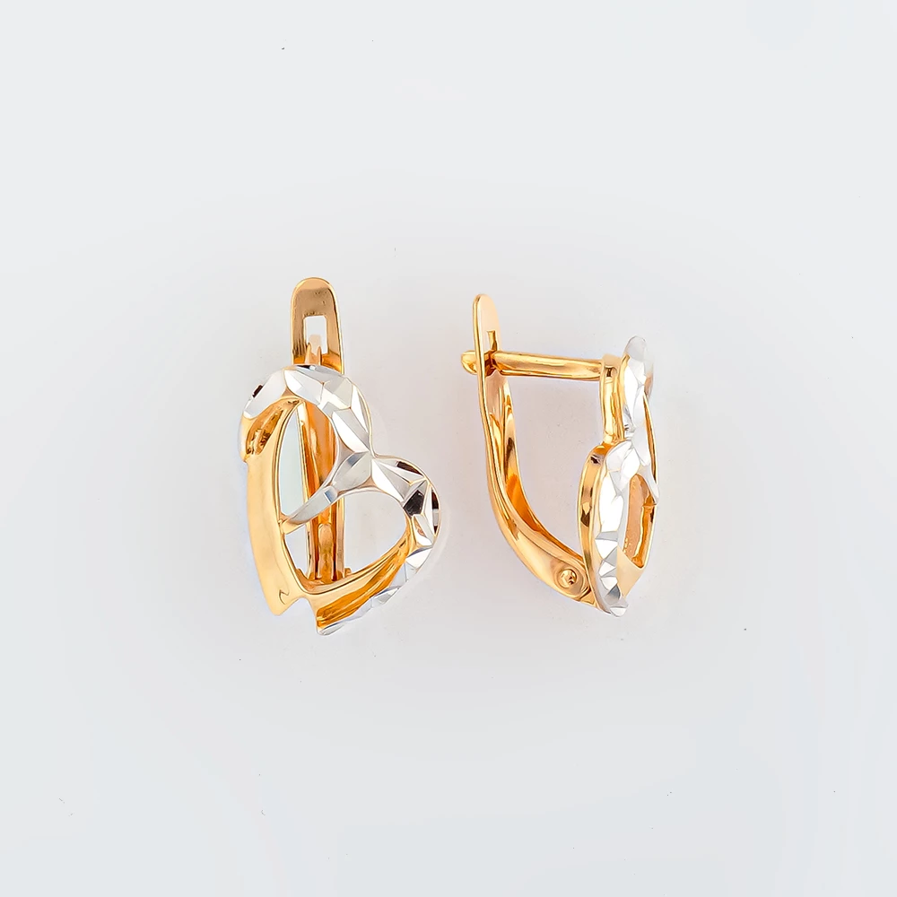 Серьги из красного золота 585 пробы