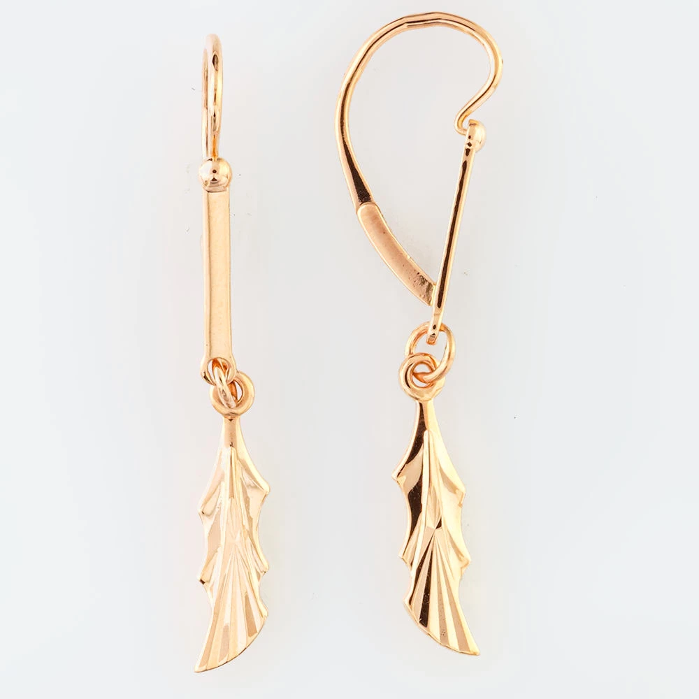 Серьги из красного золота 583 пробы