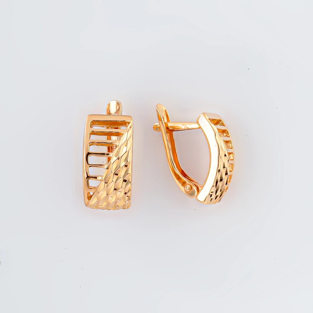 Серьги из красного золота 585 пробы
