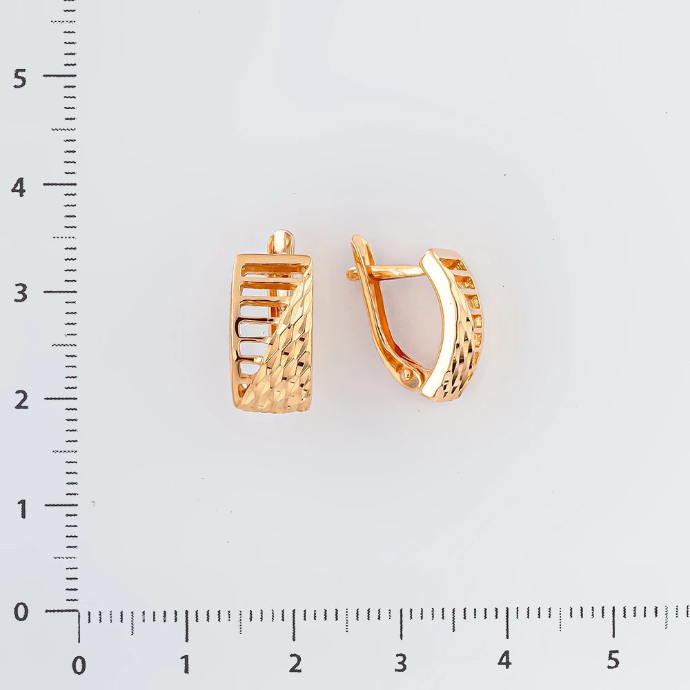 Серьги из красного золота 585 пробы