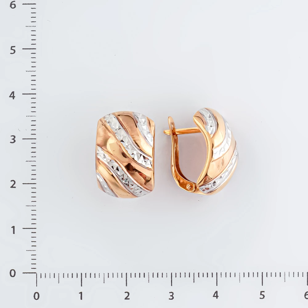 Серьги из красного золота 375 пробы