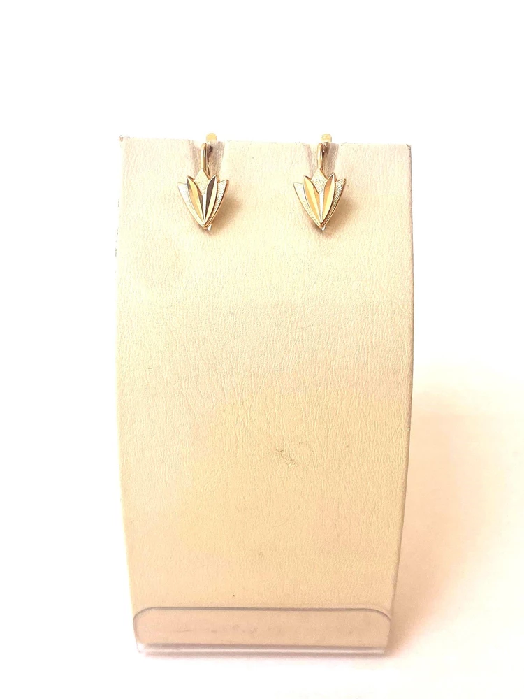 Серьги из красного золота 585 пробы