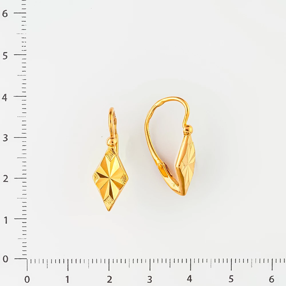 Серьги из красного золота 583 пробы