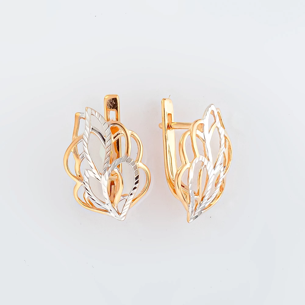 Серьги из красного золота 585 пробы