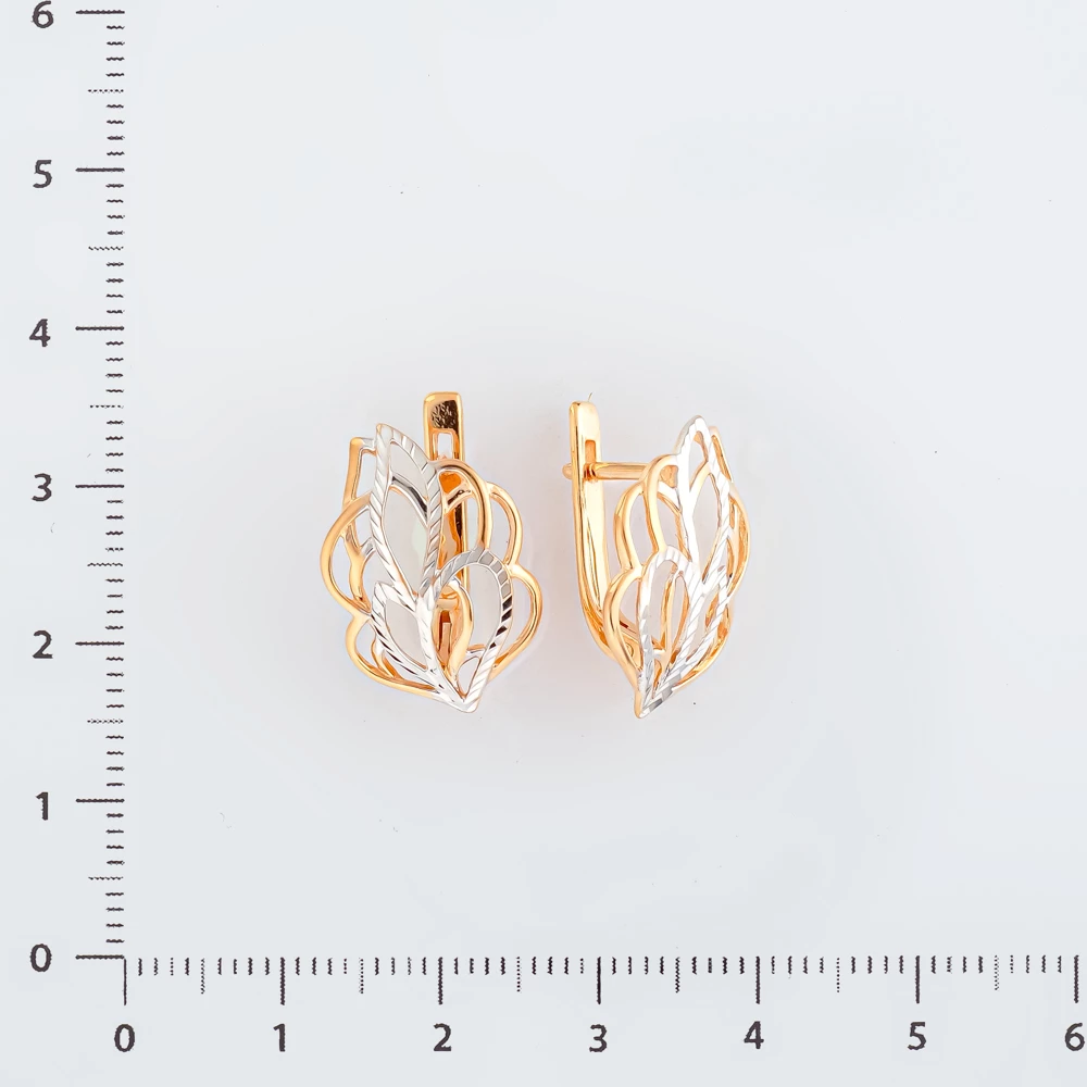 Серьги из красного золота 585 пробы