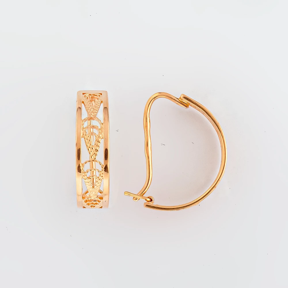 Серьги из красного золота 585 пробы