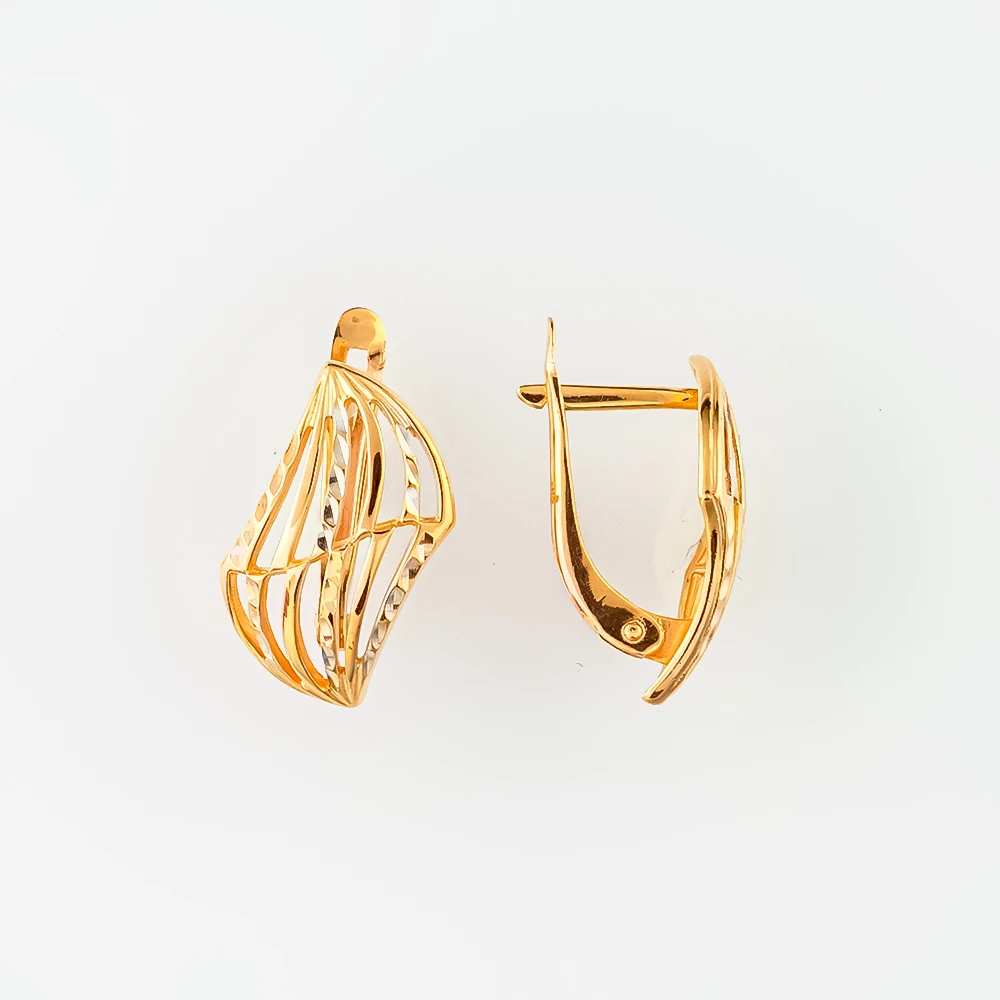 Серьги из красного золота 585 пробы