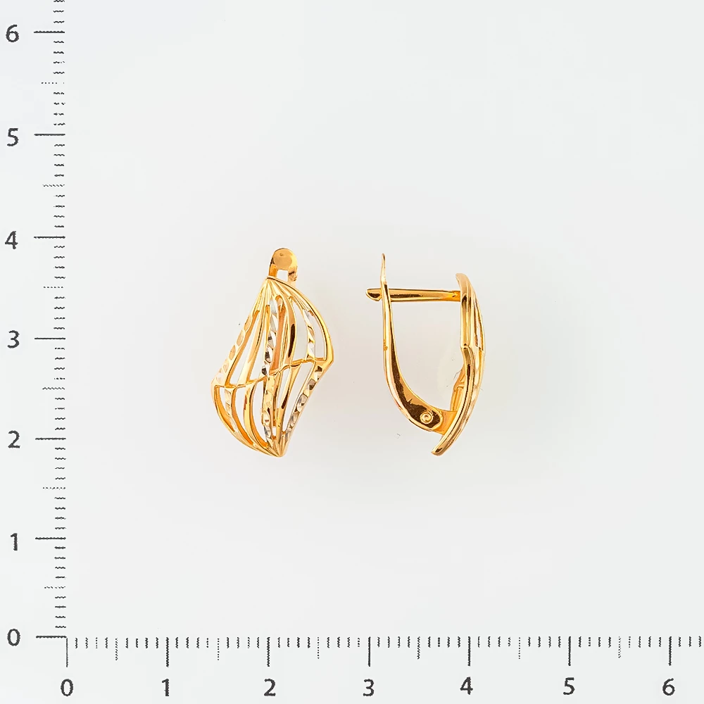 Серьги из красного золота 585 пробы