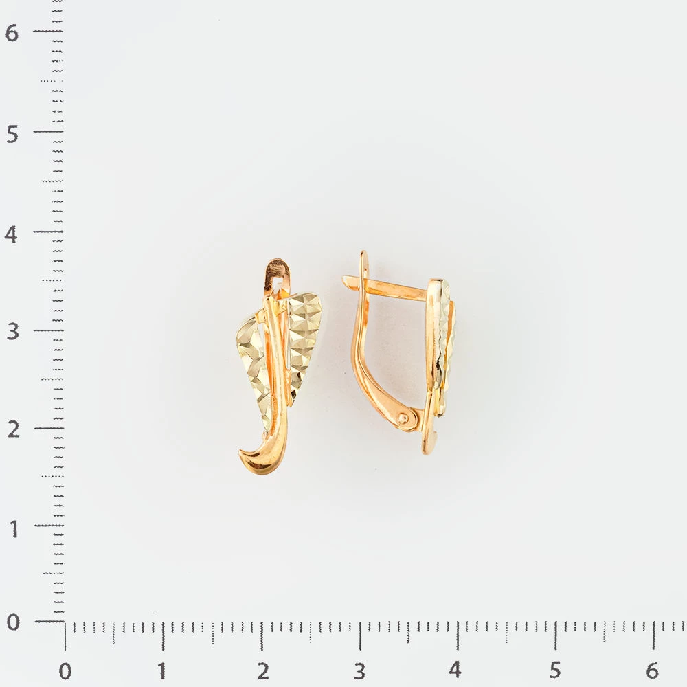 Серьги из красного золота 585 пробы