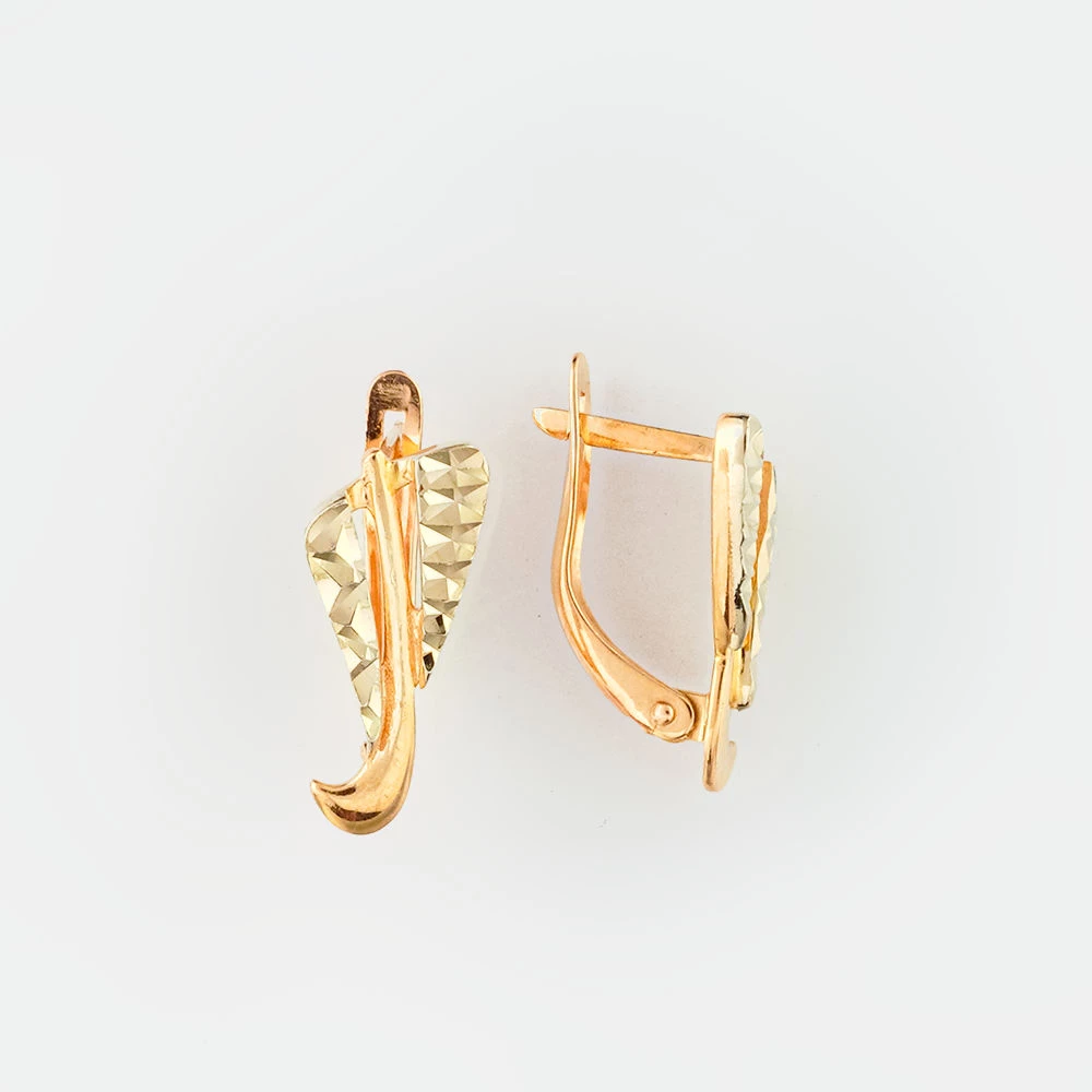 Серьги из красного золота 585 пробы