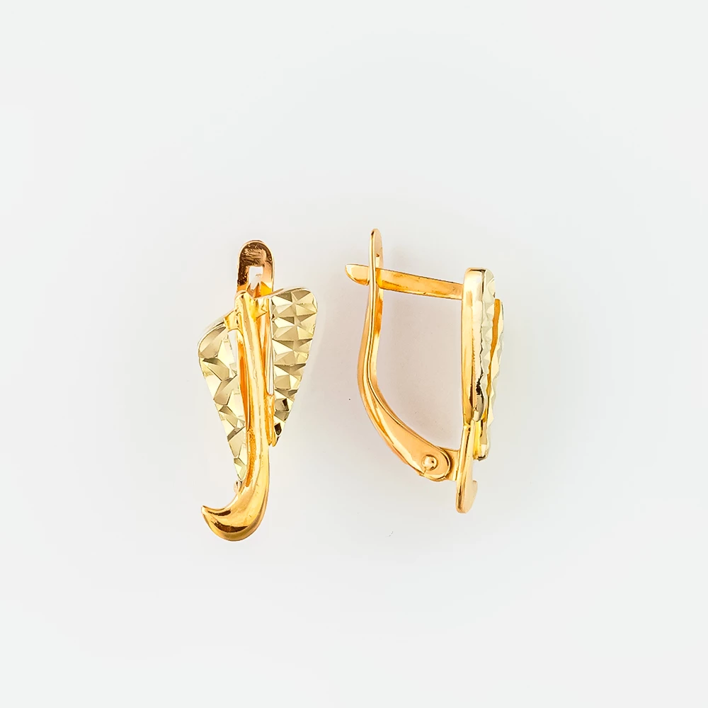 Серьги из красного золота 585 пробы