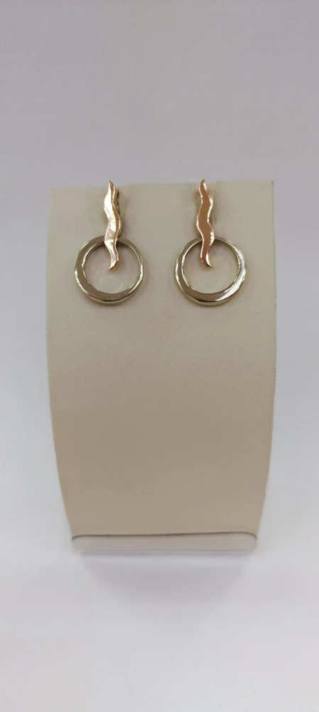Серьги из красного золота 585 пробы