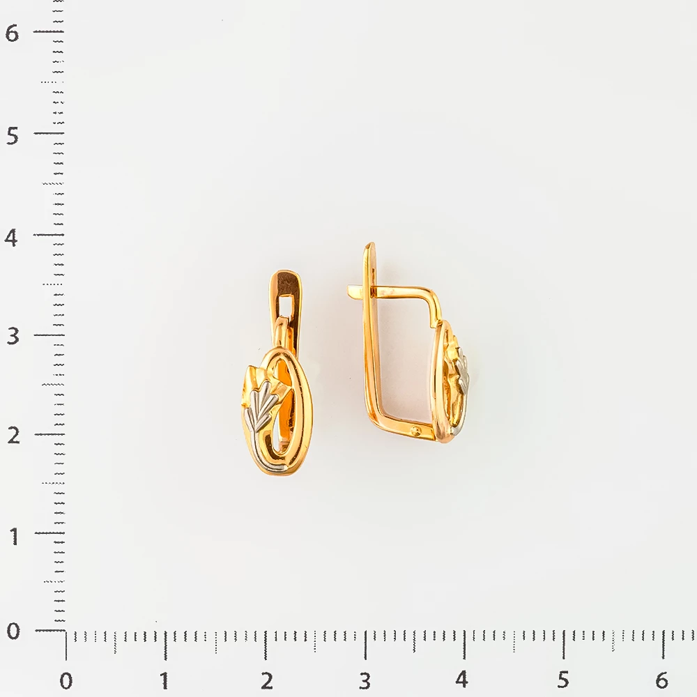 Серьги из красного золота 583 пробы