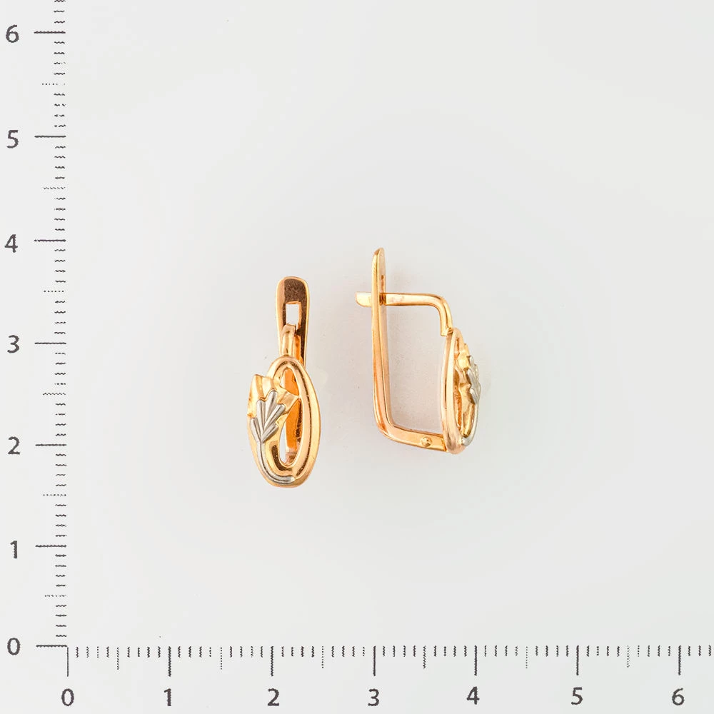 Серьги из красного золота 583 пробы