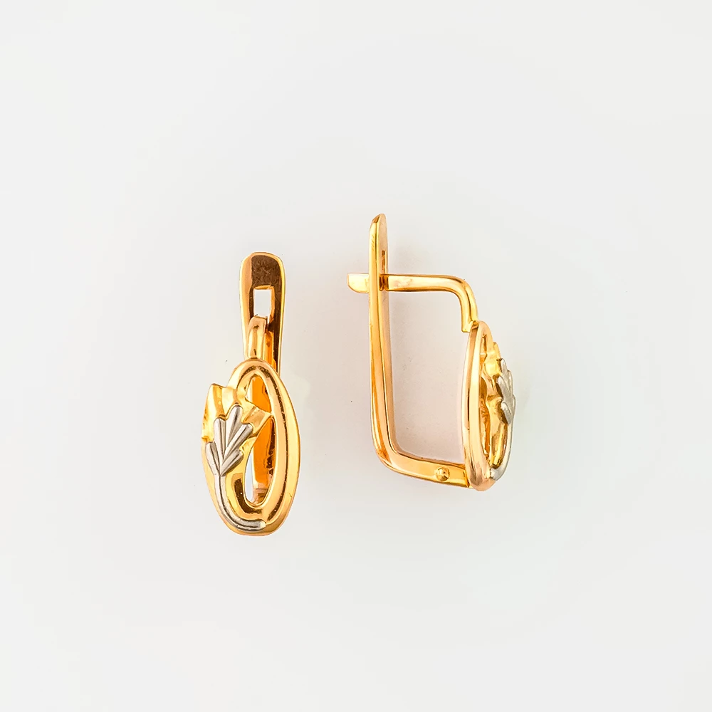 Серьги из красного золота 583 пробы