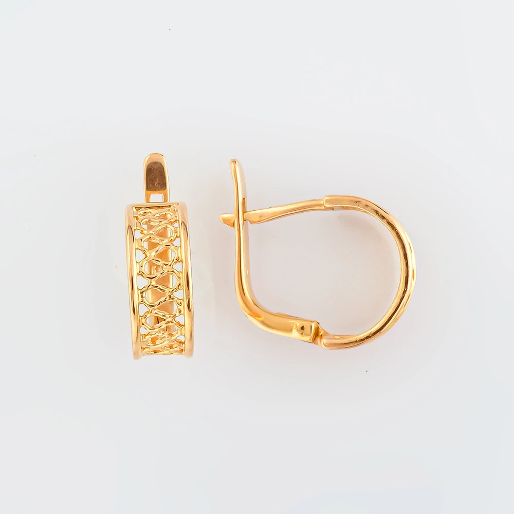 Серьги из красного золота 583 пробы