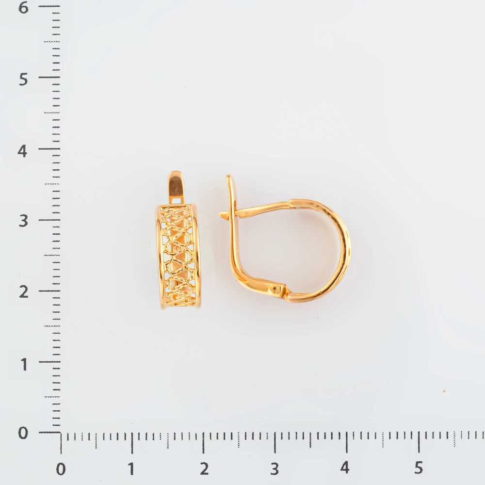 Серьги из красного золота 583 пробы