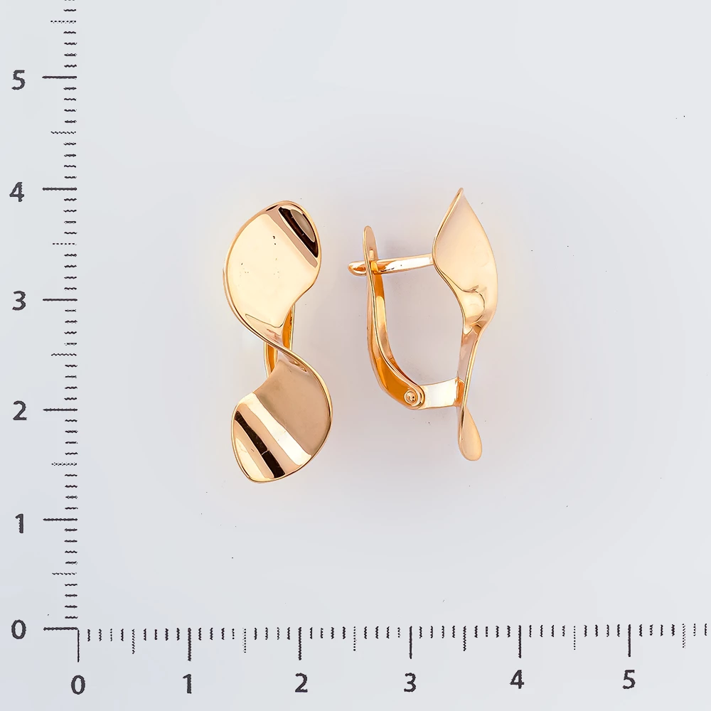Серьги из красного золота 585 пробы