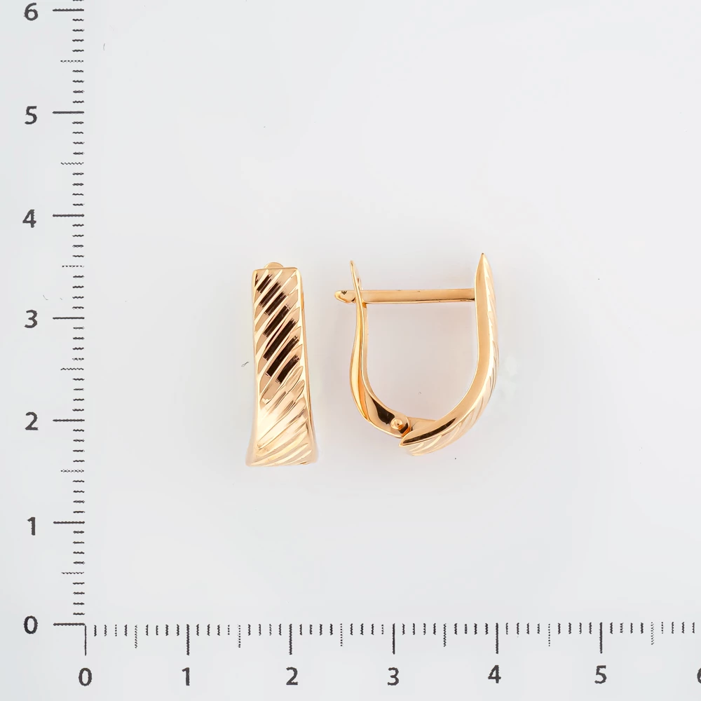 Серьги из красного золота 585 пробы
