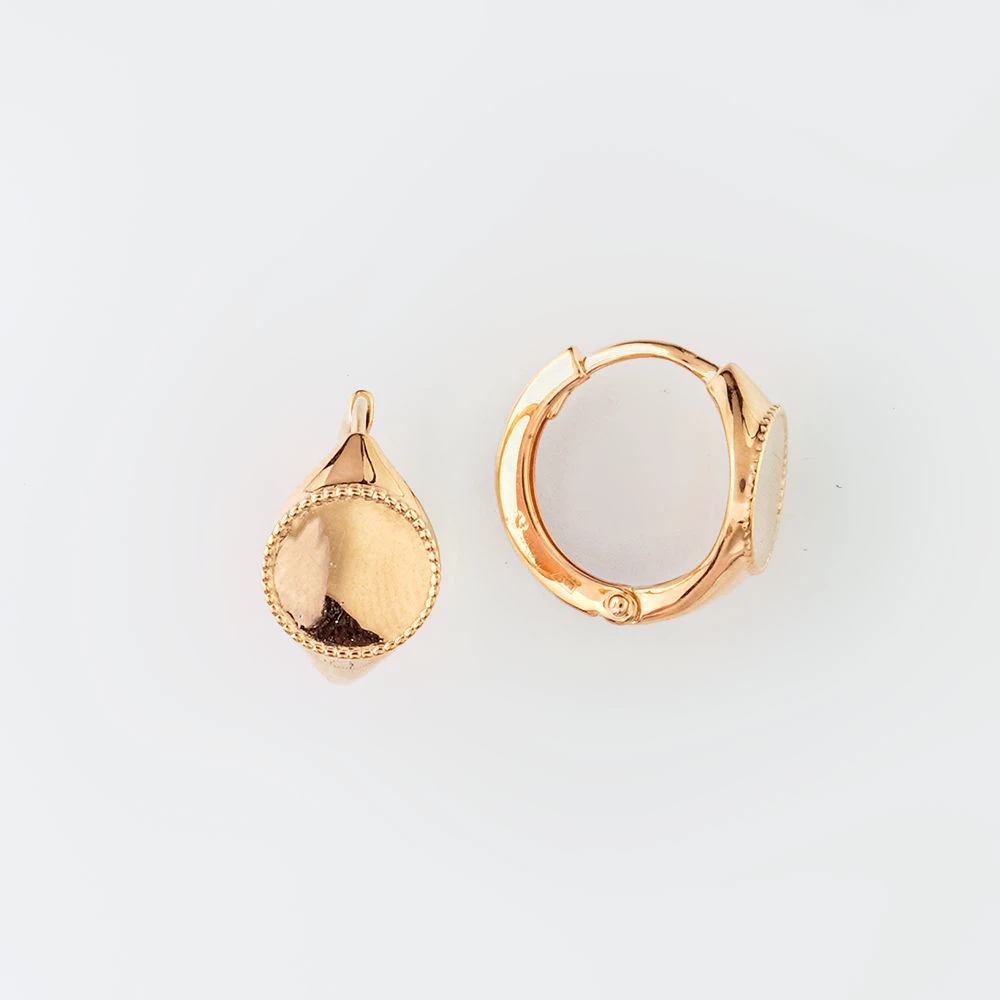 Серьги из красного золота 585 пробы