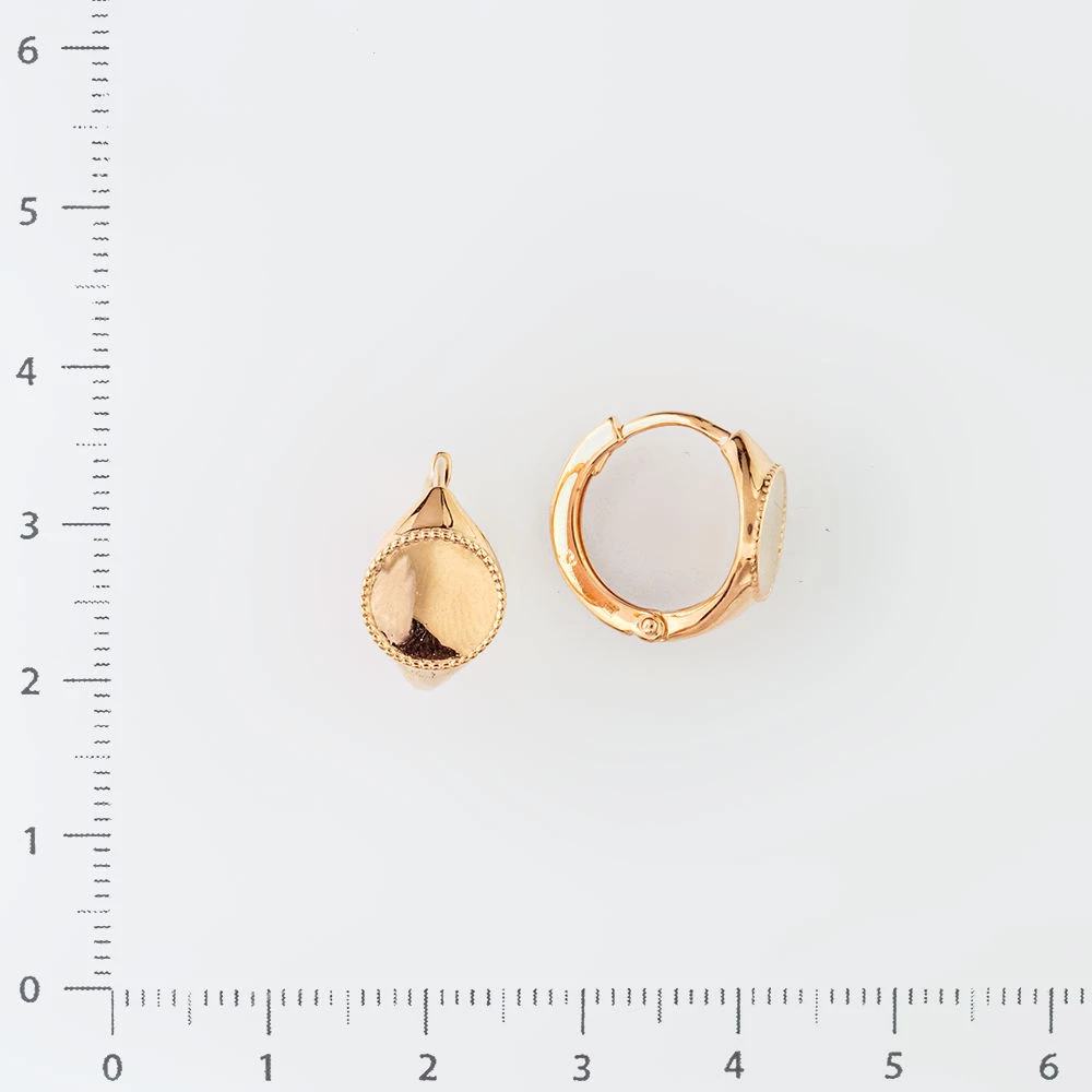 Серьги из красного золота 585 пробы
