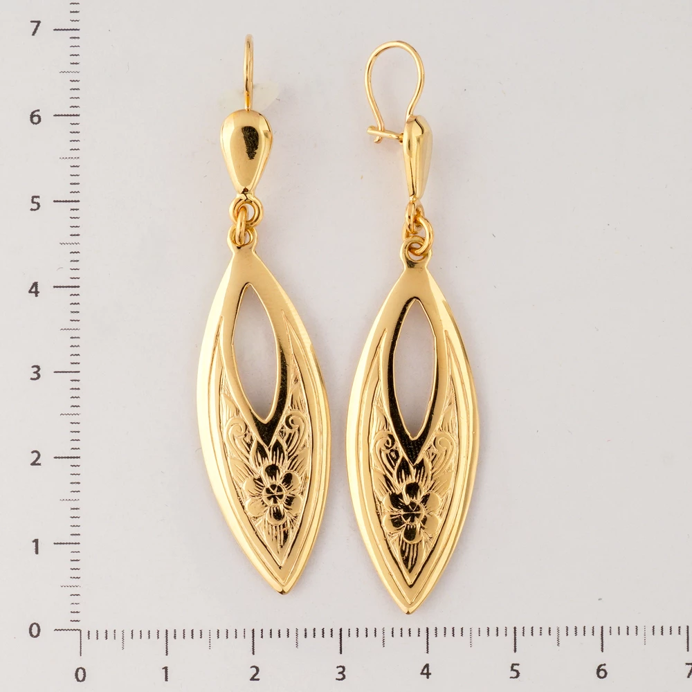 Серьги из красного золота 585 пробы