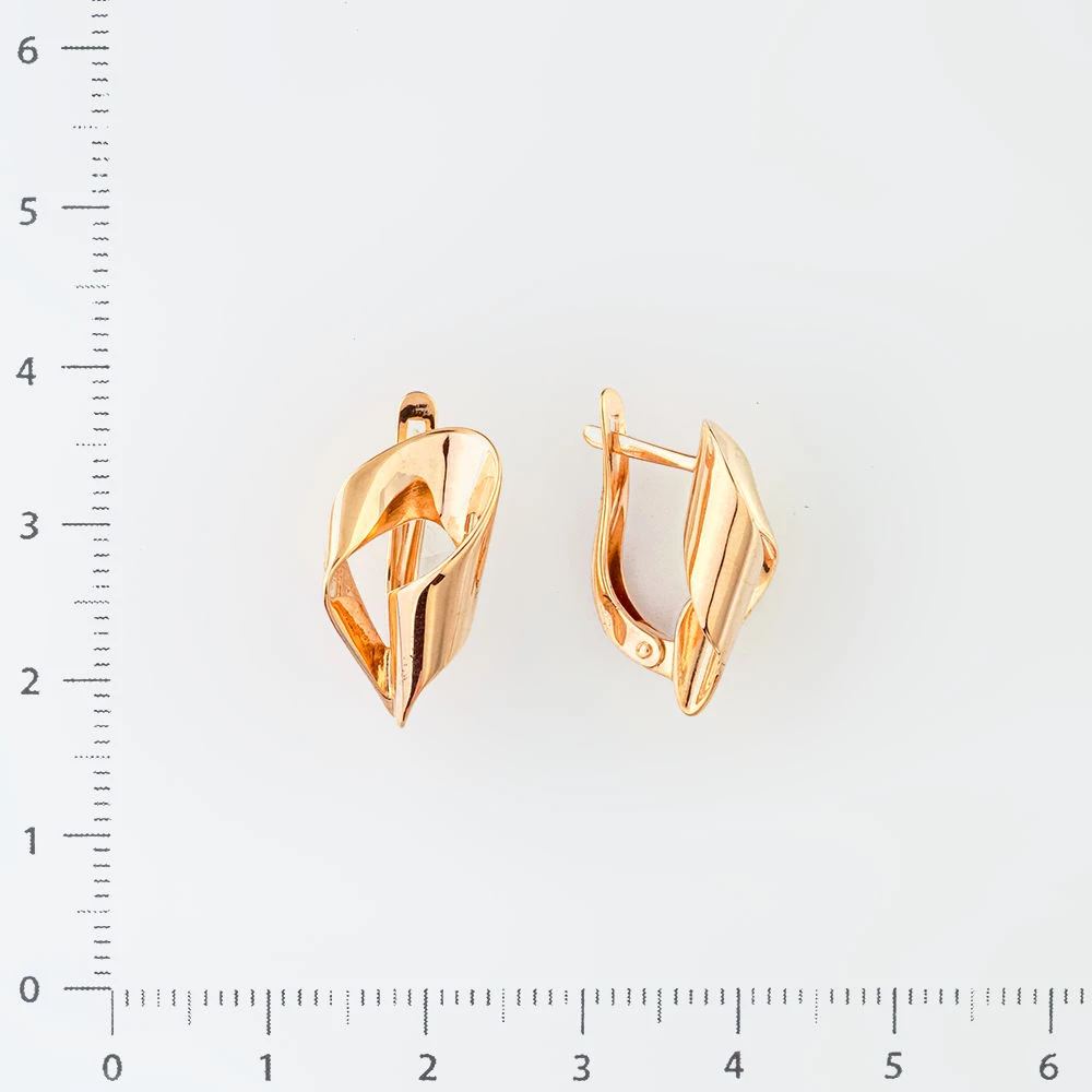 Серьги из красного золота 375 пробы