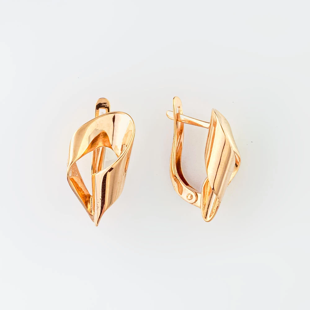 Серьги из красного золота 375 пробы