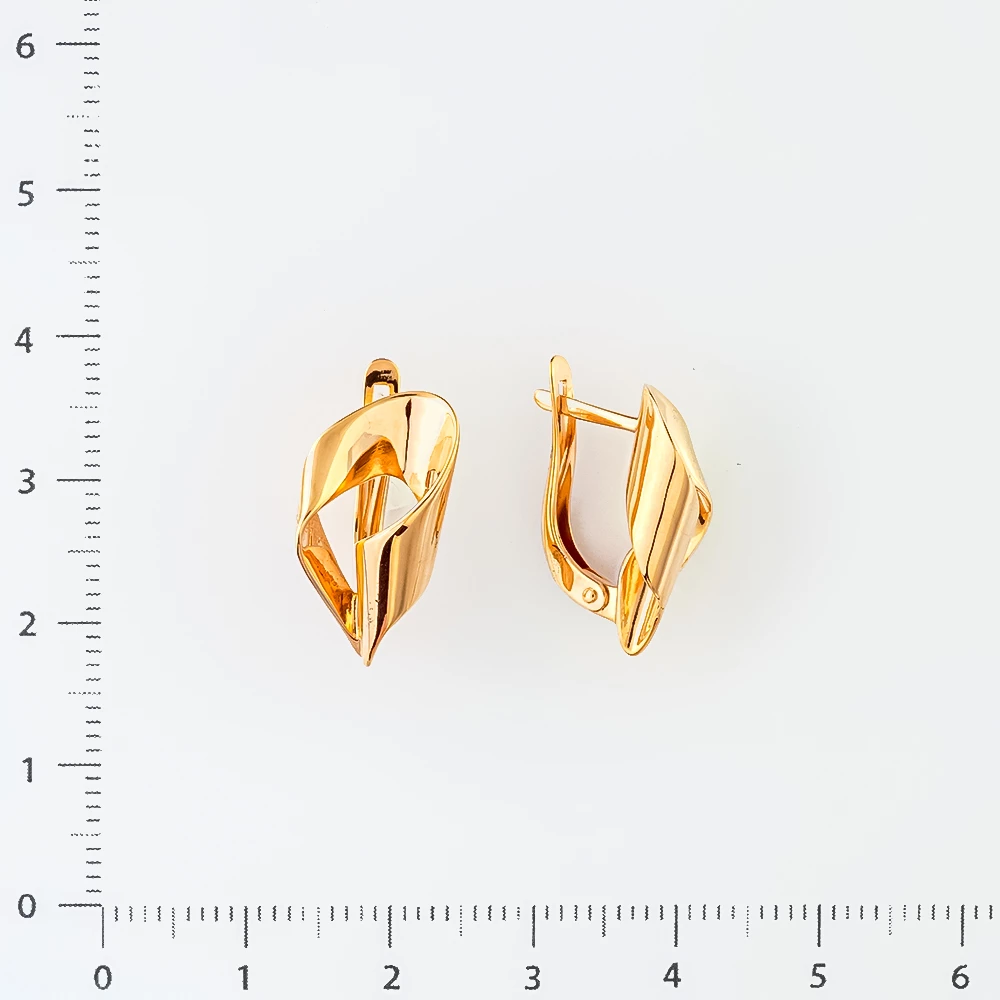 Серьги из красного золота 375 пробы