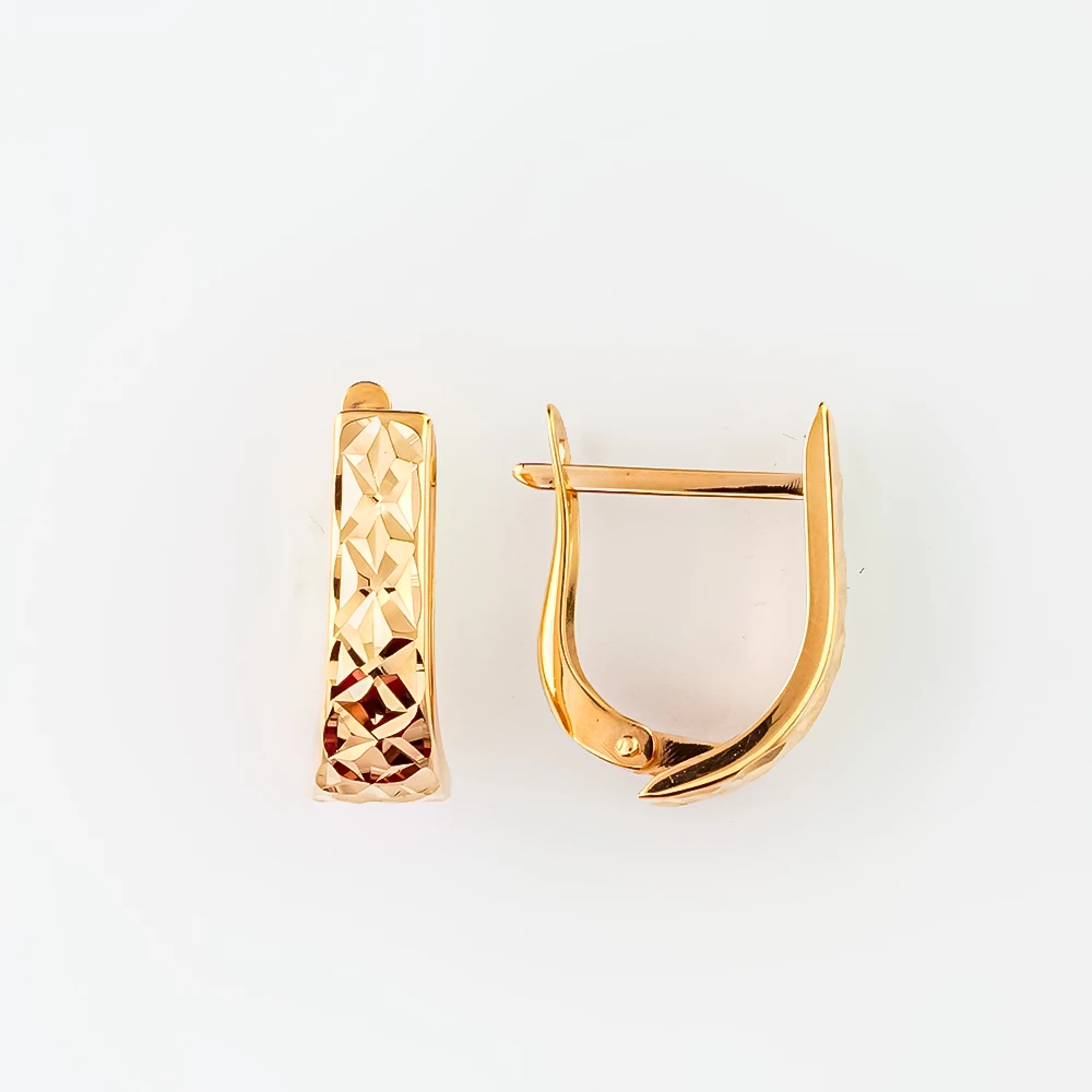 Серьги из красного золота 585 пробы
