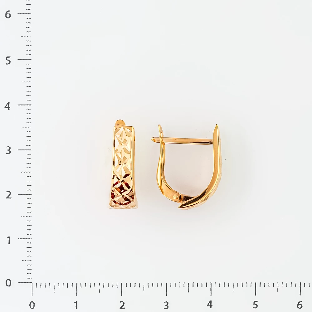 Серьги из красного золота 585 пробы
