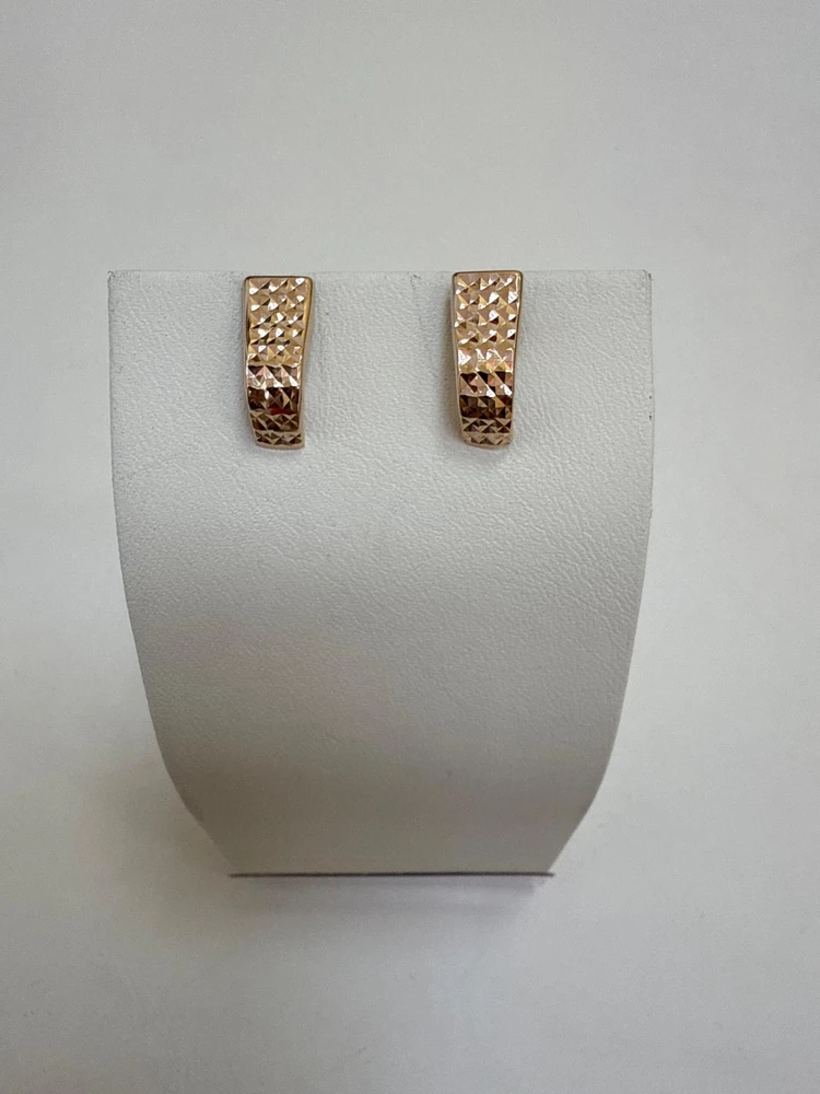 Серьги из красного золота 585 пробы