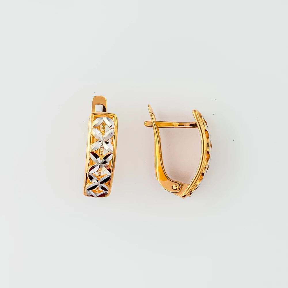 Серьги из красного золота 585 пробы