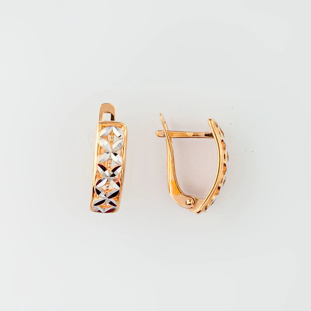 Серьги из красного золота 585 пробы