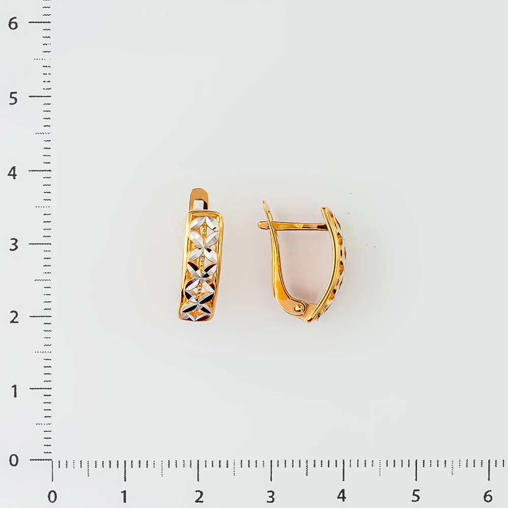 Серьги из красного золота 585 пробы