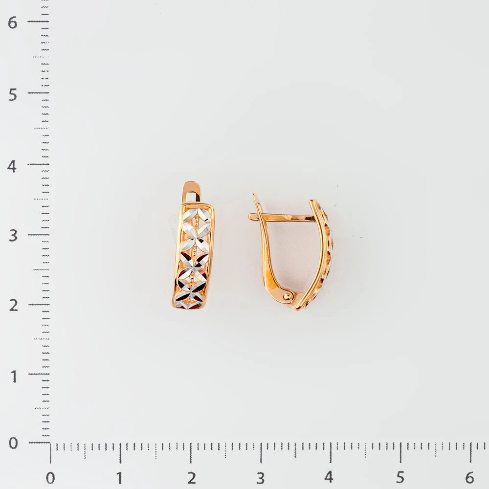 Серьги из красного золота 585 пробы