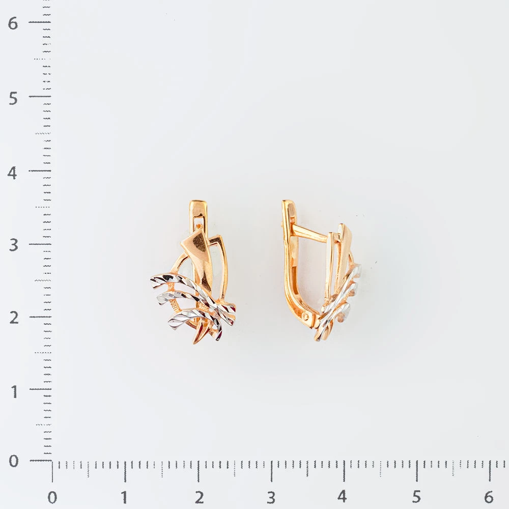 Серьги из красного золота 585 пробы