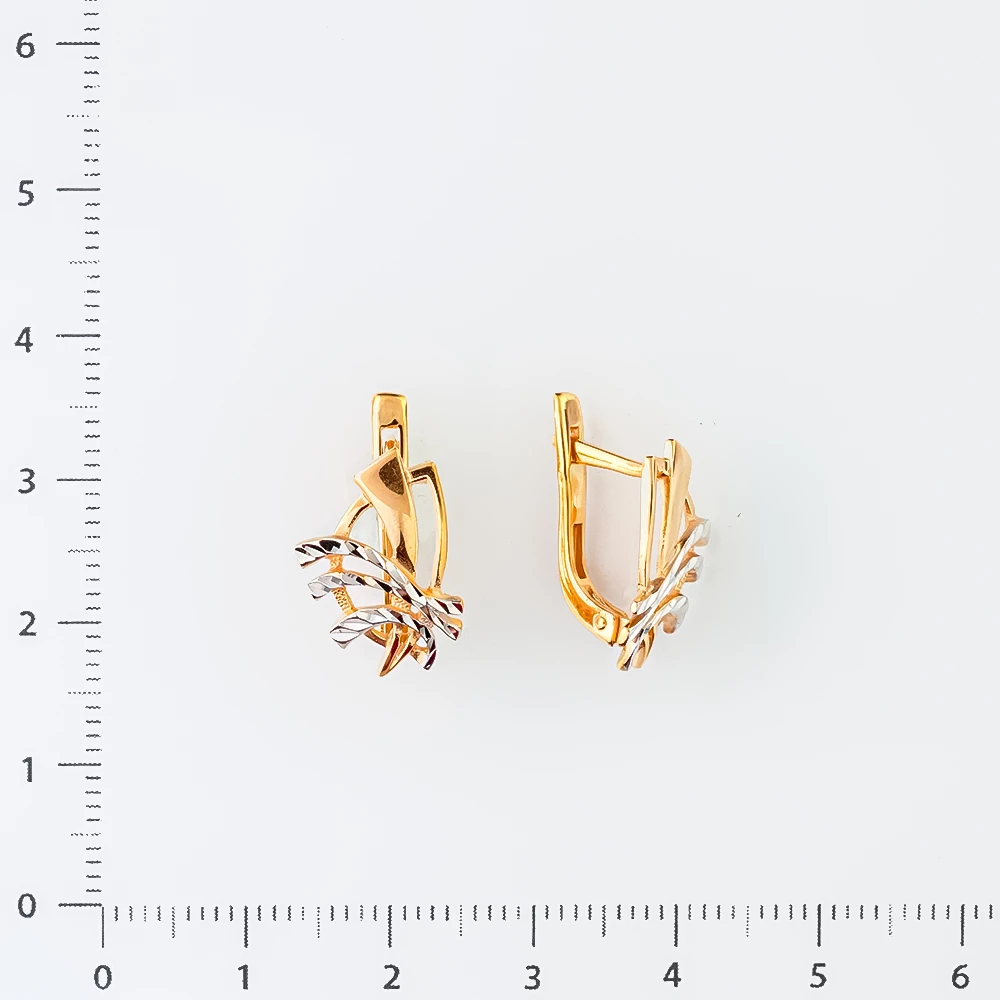 Серьги из красного золота 585 пробы