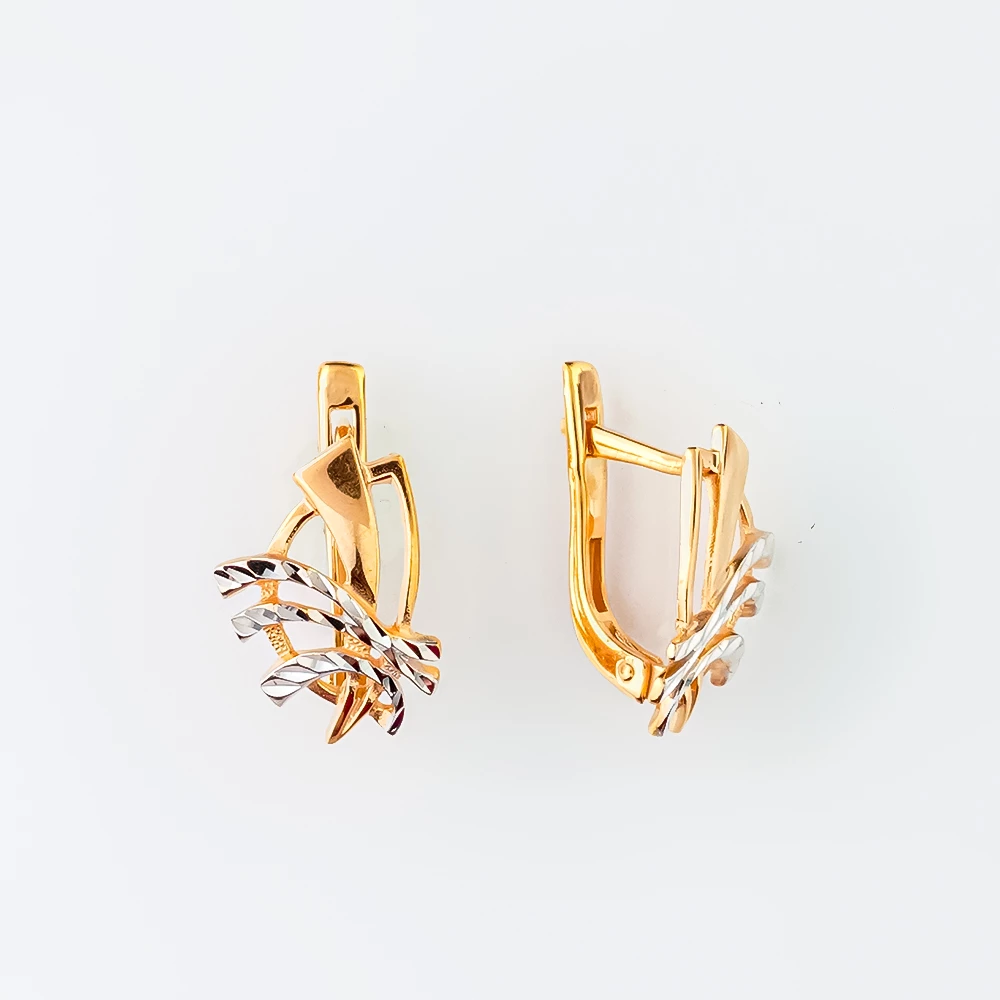 Серьги из красного золота 585 пробы