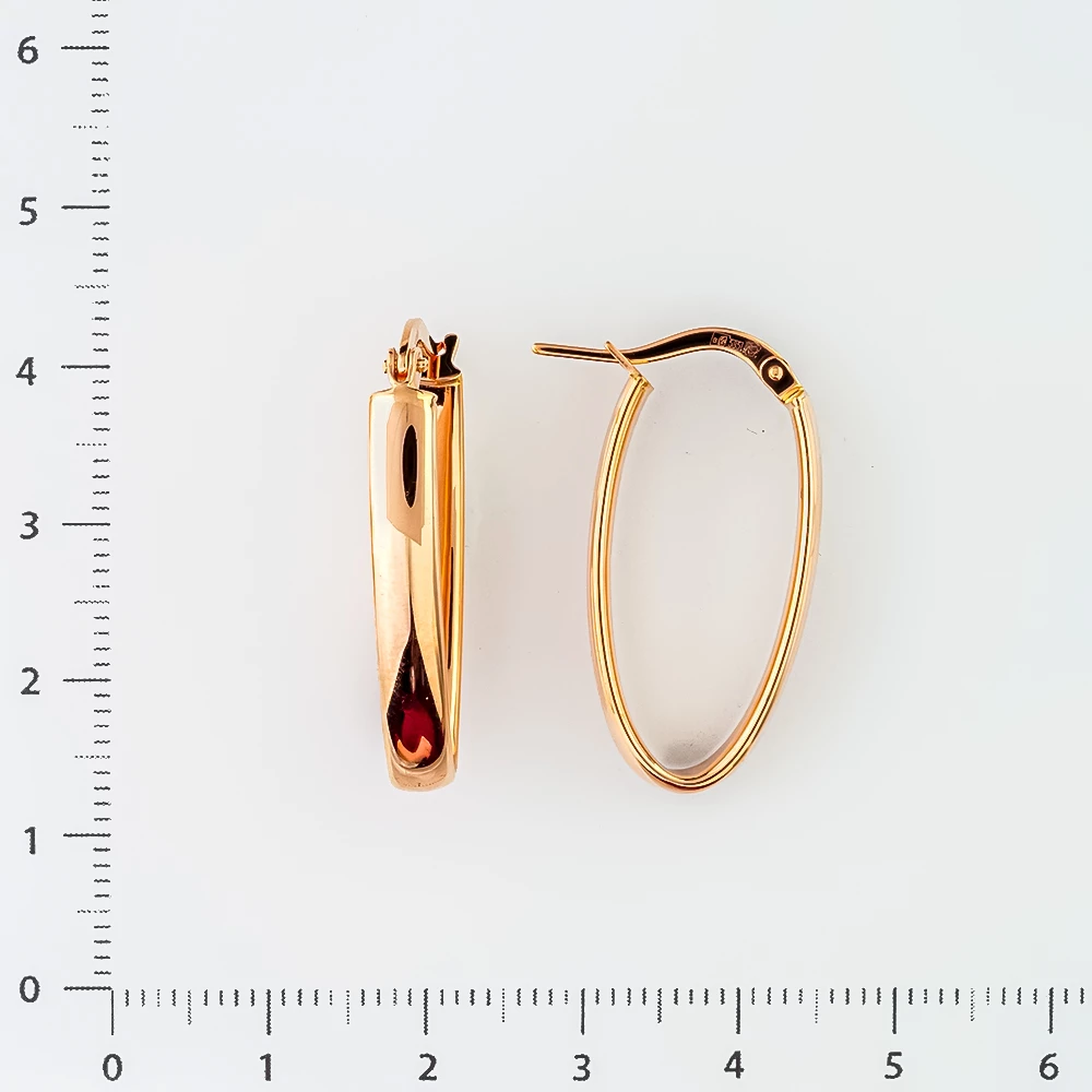 Серьги из красного золота 585 пробы