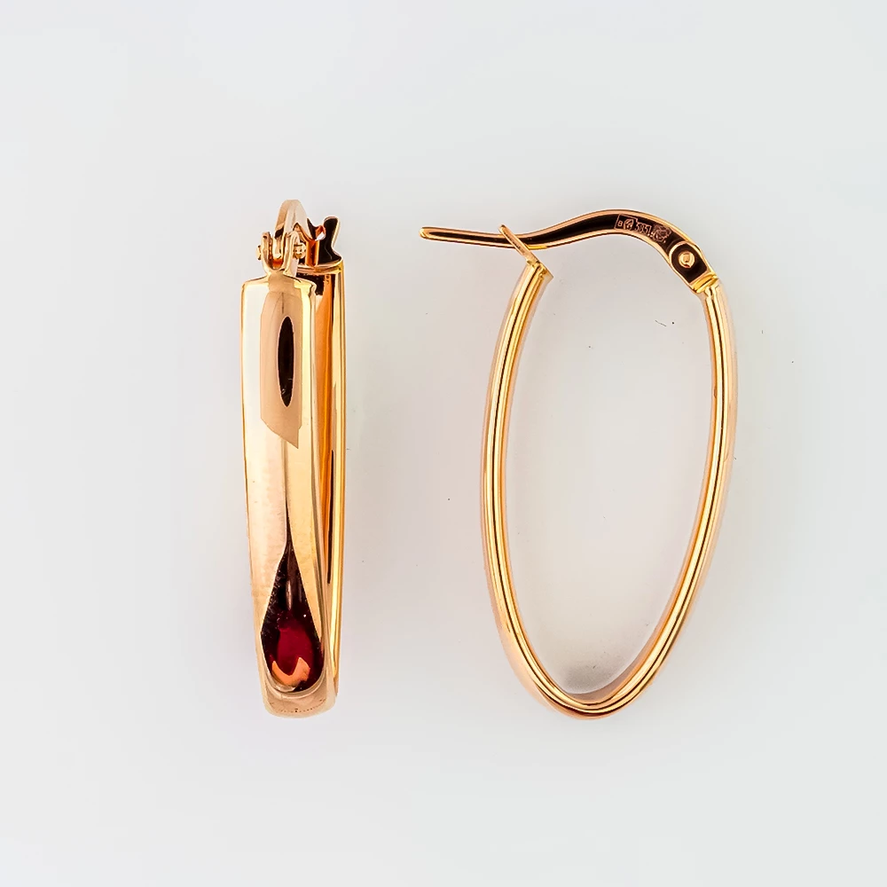 Серьги из красного золота 585 пробы