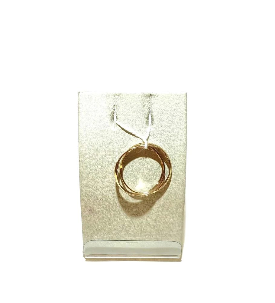 Серьги конго из красного золота 585 пробы