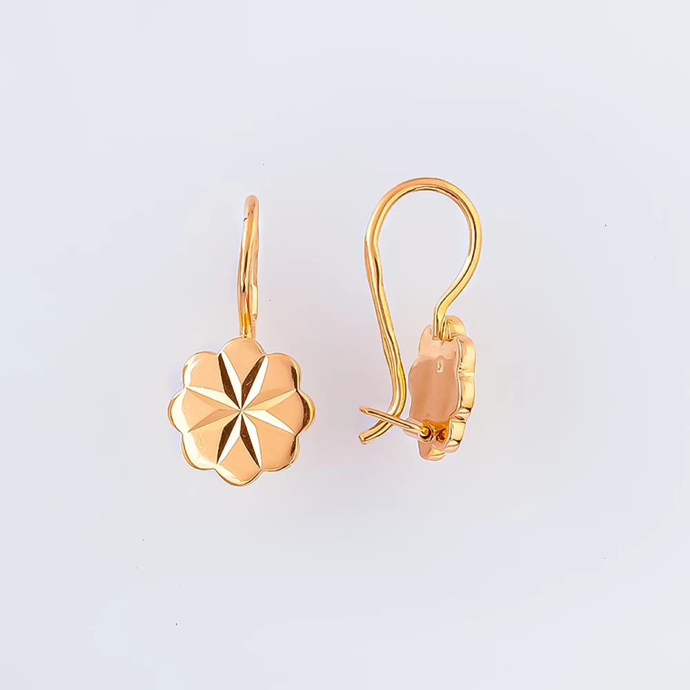 Серьги из красного золота 583 пробы