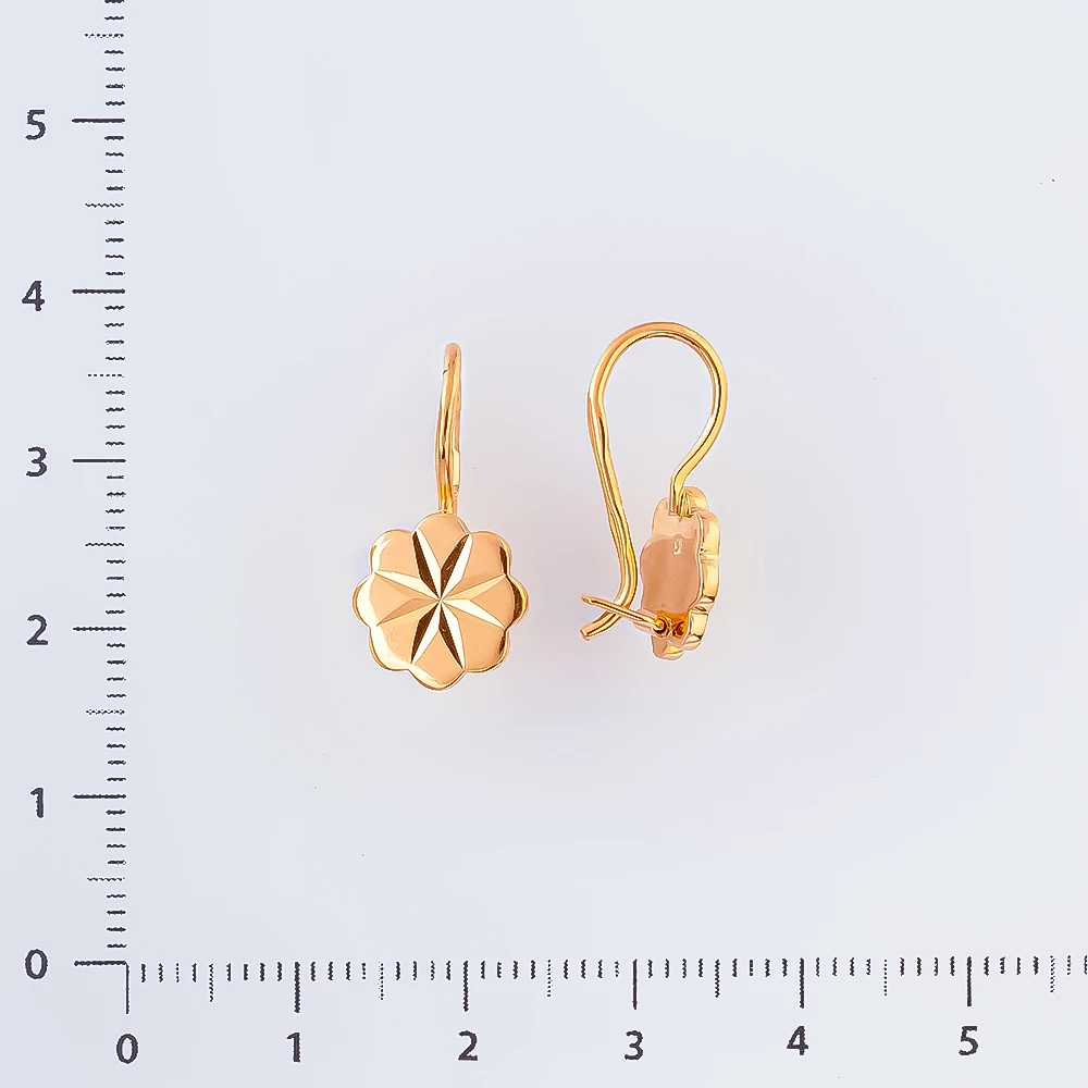 Серьги из красного золота 583 пробы