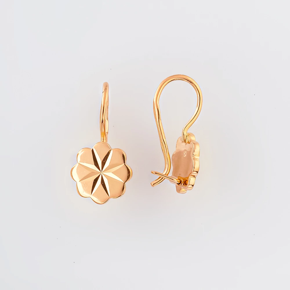 Серьги из красного золота 583 пробы