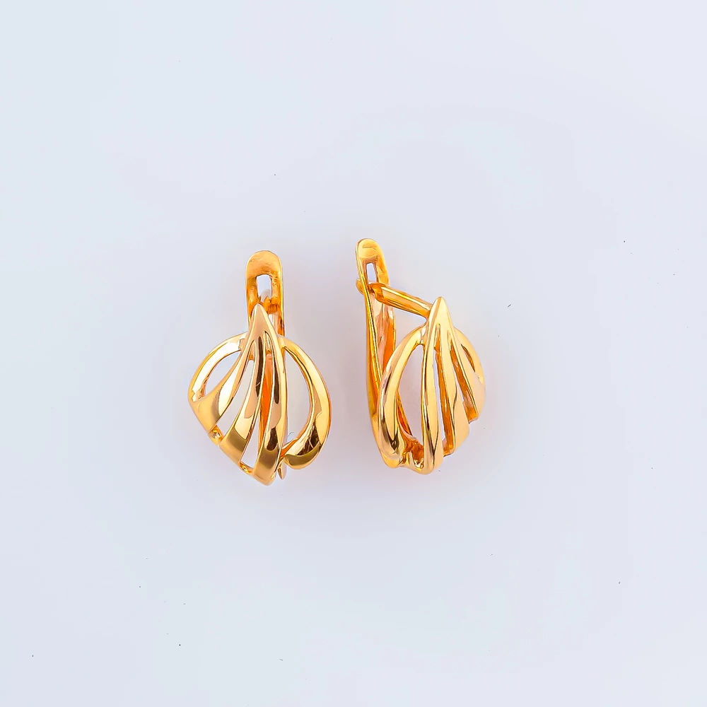 Серьги из красного золота 585 пробы