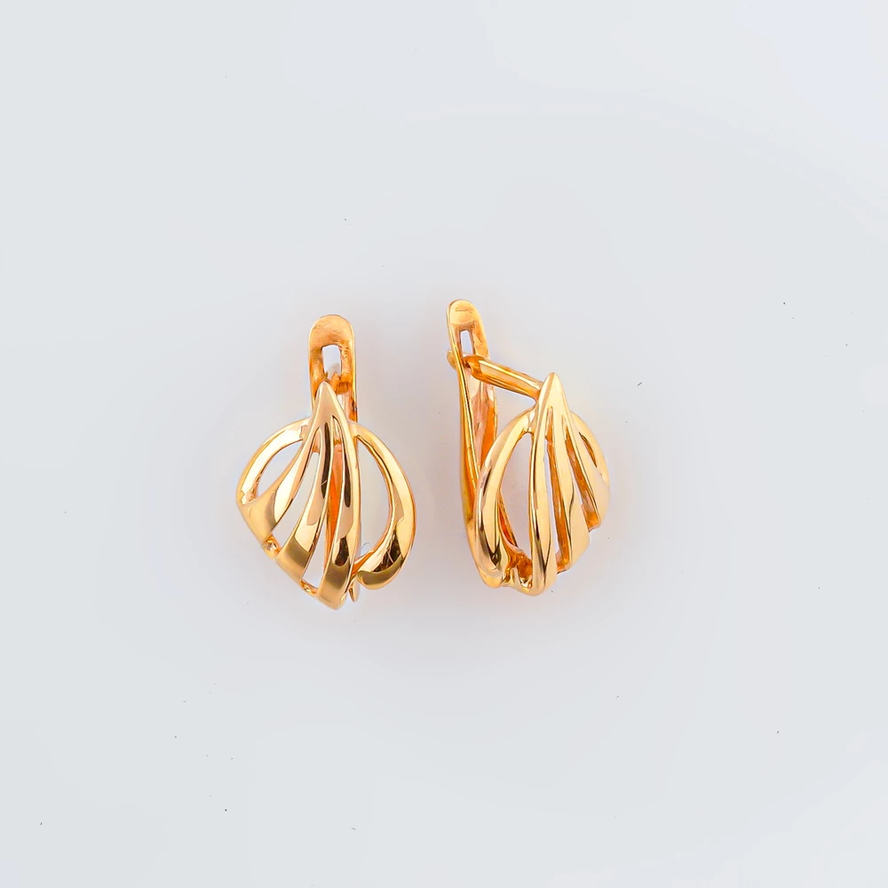 Серьги из красного золота 585 пробы