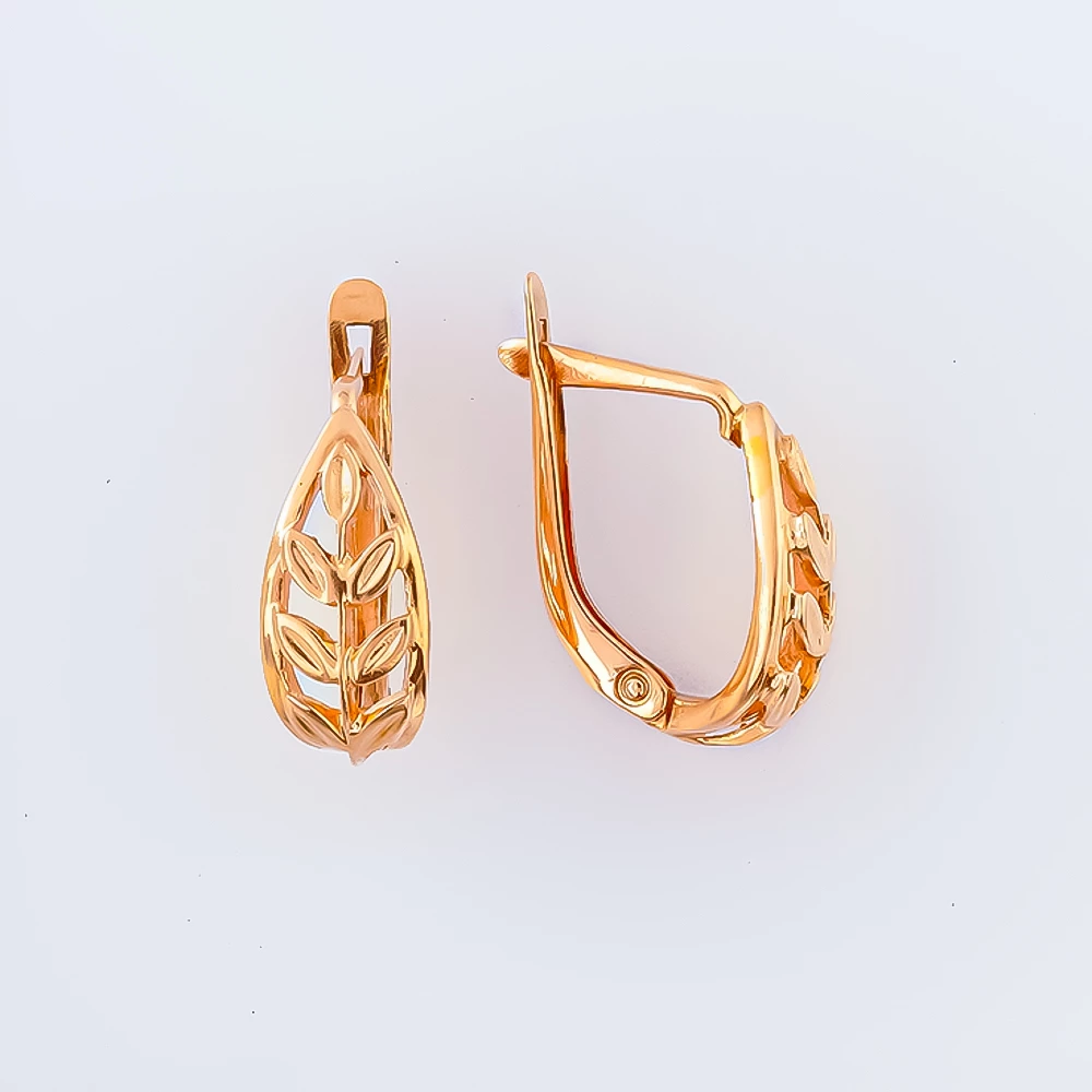 Серьги из красного золота 583 пробы